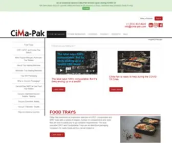 Cima-PAK.com(Food Packaging) Screenshot