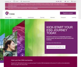 Cimaglobal.com(Chartered Institute of Management Accountants) Screenshot