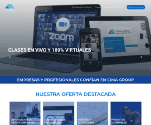 Cimagroupti.com(Cima Group INICIO) Screenshot