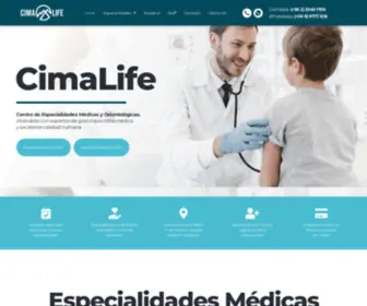 Cimalife.cl(Centro de Especialidades Médicas y Odontológicas) Screenshot