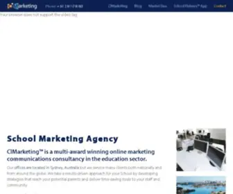 Cimarketing.com.au(School Website Designers) Screenshot