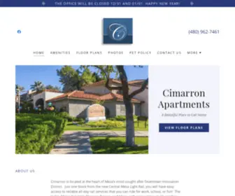 Cimarronaz.com(Cimarron Apartments) Screenshot