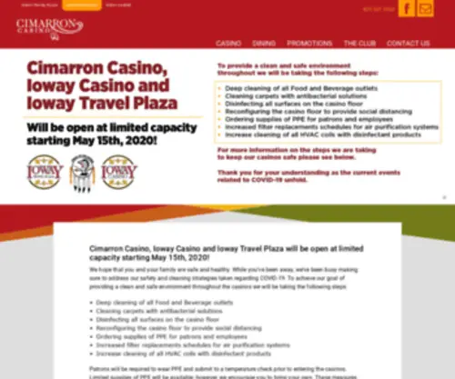 Cimarroncasino.com Screenshot