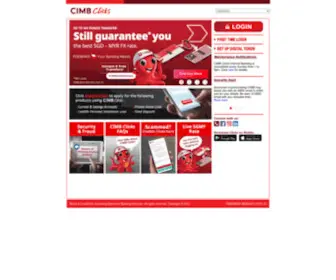 Cimbclicks.com.sg(CIMB Clicks Online Banking) Screenshot