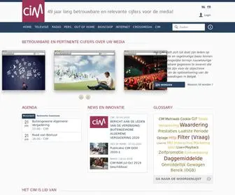 Cim.be(Centrum voor Informatie over de Media) Screenshot