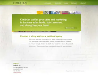 Cimbrian.com(Where Your Business Meets Your Brand) Screenshot