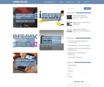 Cimbsunlife.co.id(Bikin pintar teknologi) Screenshot