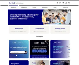Cim.co.uk(Marketing Qualifications) Screenshot