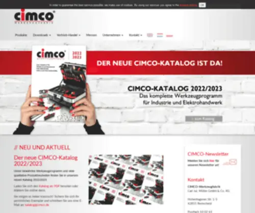 Cimco.de(Werkzeuge für Elektrohandwerk und Industrie) Screenshot