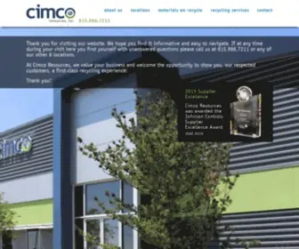 Cimcorecycling.com(Cimco Recycling) Screenshot