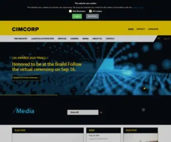 Cimcorp.com(Passion for optimized material flow) Screenshot