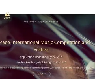 Cimcusa.org(Chicago International Music Competition) Screenshot