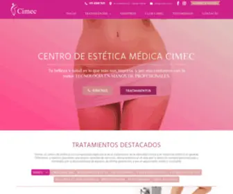 Cimec.com.ar(Centro de Estética) Screenshot