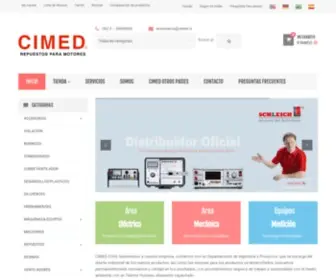 Cimed.cl(Repuestos para motores eléctricos y equipos de medición) Screenshot