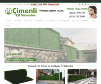 Cimenli.com.tr(çimenli çit) Screenshot