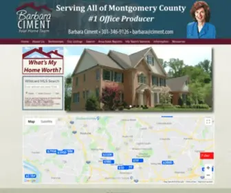 Ciment.com(Montgomery County Real Estate) Screenshot