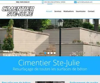 Cimentierstejulie.com(Cimentier Ste) Screenshot