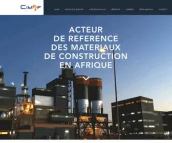 Cimentsafrique.com(Ciments de l’Afrique) Screenshot