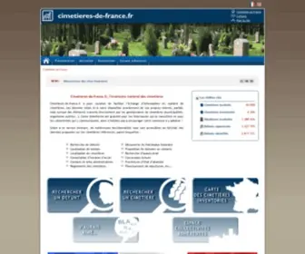 Cimetieres-DE-France.fr(Bienvenue sur le site cimetieres) Screenshot