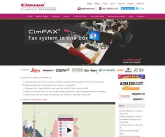 Cimfax.com(CimFAX Fax Server) Screenshot