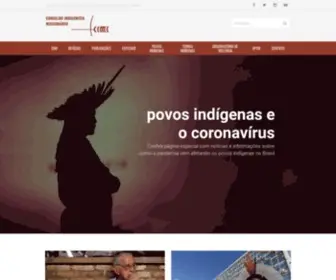 Cimi.org.br(Conselho Indigenista Missionário) Screenshot