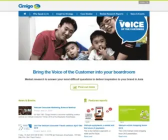 Cimigo.com(Cimigo Market Research) Screenshot