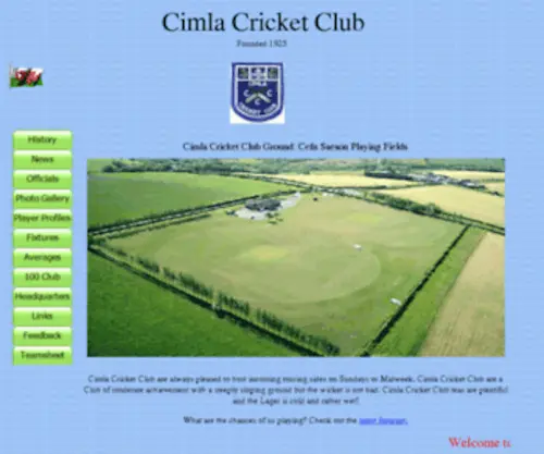 Cimlacc.co.uk(Cimla Cricket Club) Screenshot