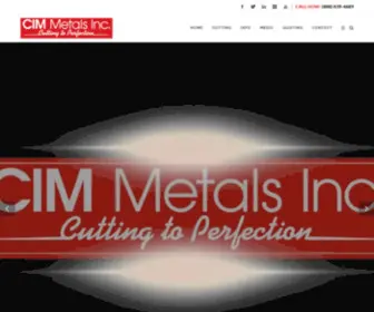 Cimmetals.com(Best Waterjet Cutting Services) Screenshot