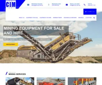 Cimonline.com.au(Mining Equipment for Sale) Screenshot