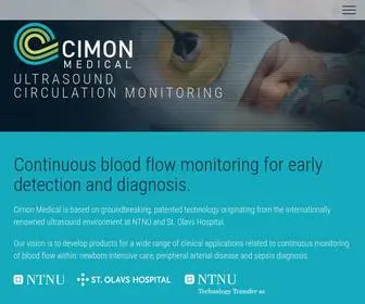 Cimonmedical.com(ULTRASOUND CIRCULATION MONITORING) Screenshot