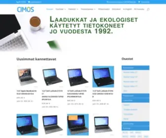 Cimos.fi(Käytetyt kannettavat tietokoneet) Screenshot