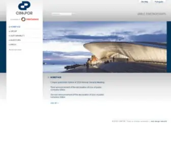 Cimpor.com(Página Inicial) Screenshot