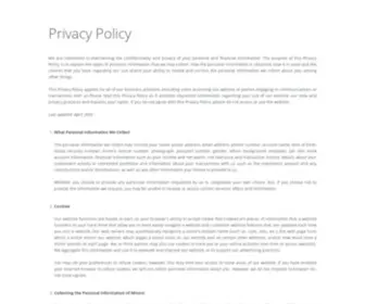 Cimprivacypolicy.com(Privacy Policy Page) Screenshot