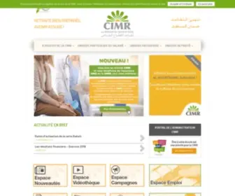 Cimr.ma(CIMR, Caisse interprofessionnelle marocaine de retraite, Accueil) Screenshot