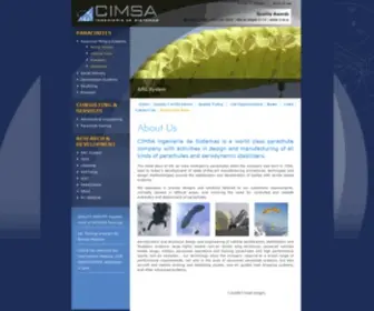 Cimsa.com(World Class Parachute Technology) Screenshot