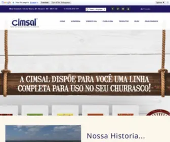 Cimsal.com.br(Sal Cimsal) Screenshot