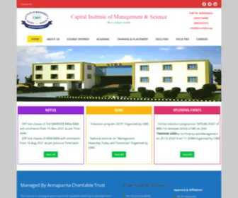 Cimsbbsr.org(Capital Institute of Management & Science) Screenshot