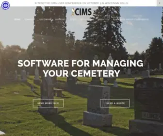 Cimscemeterysoftware.com(CIMS Cemetery Management Software) Screenshot