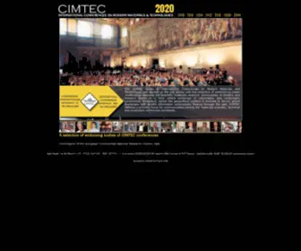 Cimtec-Congress.org(Internationals Conferences On Modern Materials & Technologies) Screenshot