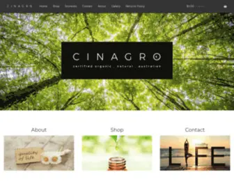 Cinagro.com.au(Cinagro Bath and Body) Screenshot