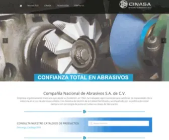 Cinasa.com.mx(Compañía Nacional de Abrasivos S.A) Screenshot