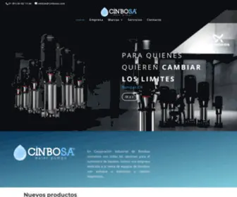 Cinbosa.com(Corporación industrial de bombas) Screenshot