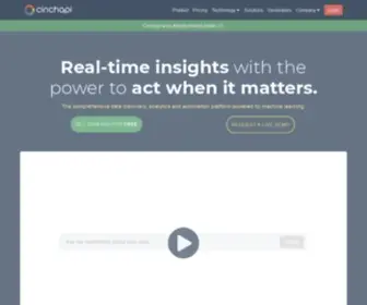 Cinchapi.com(Real-Time Data Insights and Automation) Screenshot