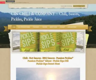 Cinchili.com(CIN CHILI & COMPANY) Screenshot