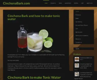 Cinchona-Bark.com(Cinchona Bark for Tonic Water) Screenshot