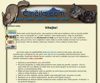 Cincila.com(Činčila.com) Screenshot