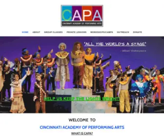 Cincinnatiapa.org(Cincinnati Academy of Performing Arts) Screenshot