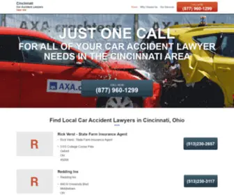 Cincinnaticaraccidentlawyersnearme.com(Cincinnati auto accident lawyer) Screenshot