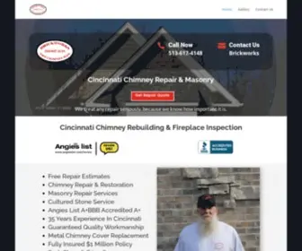 Cincinnatichimneyrepair.com(Chimney Repair Cincinnati Chimney Rebuilding & Fireplace Inspection) Screenshot