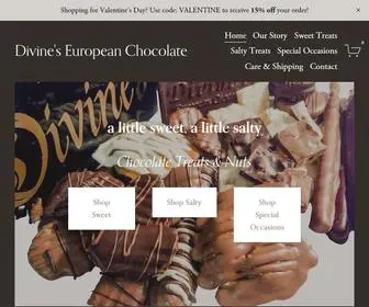 Cincinnatichocolates.com(Divine's European Chocolate) Screenshot